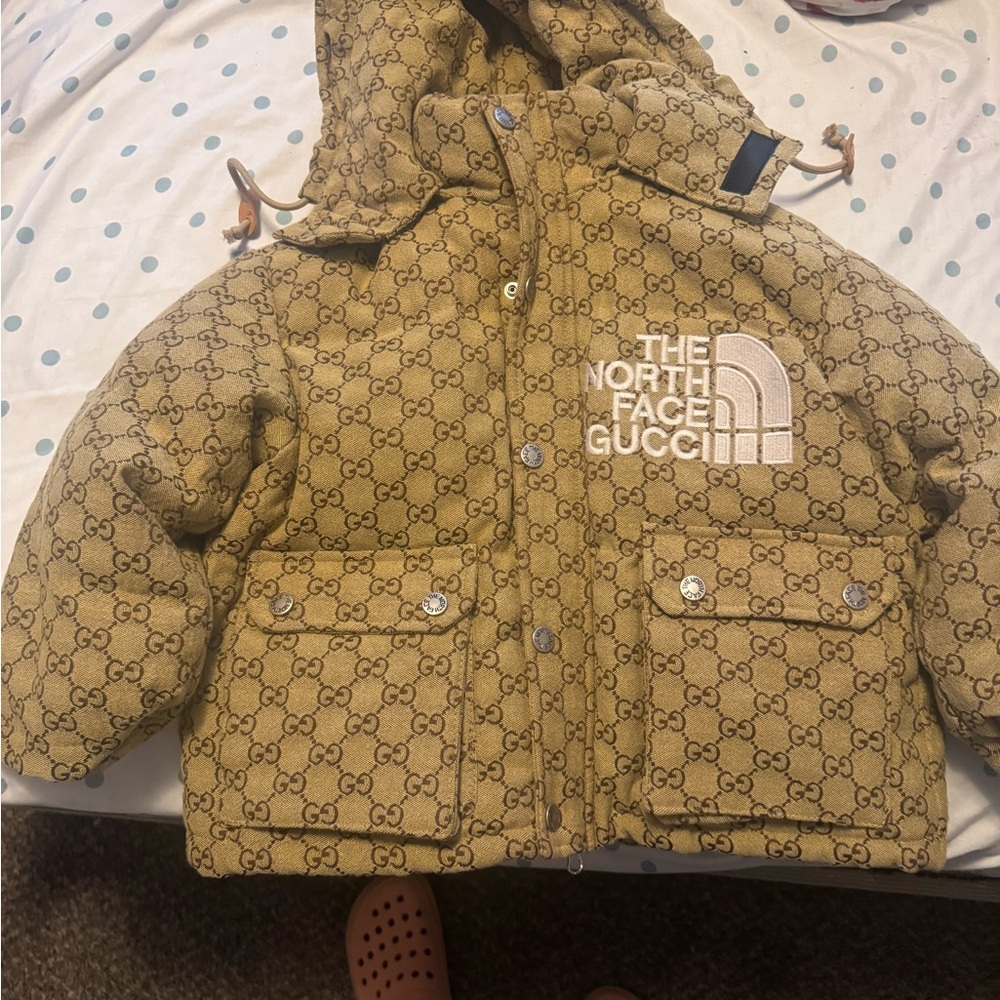The North Face Gucci Orange and Tan Jacket